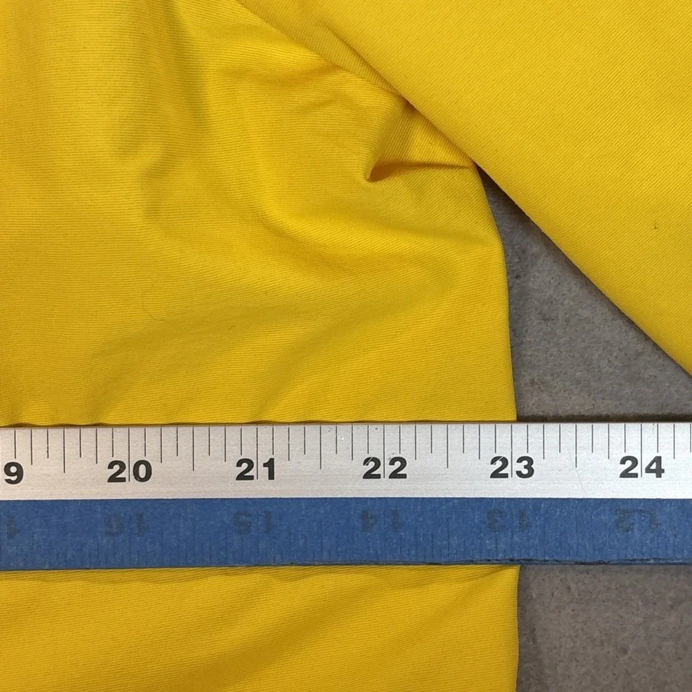 Lands' End Bright Yellow Hooded Trench Coat Size XL Women's